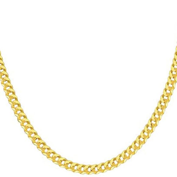 Galaxy Gold Products Other - 14K GOLD PAVE LINK CHAIN NECKLACE 3.05 mm WIDE